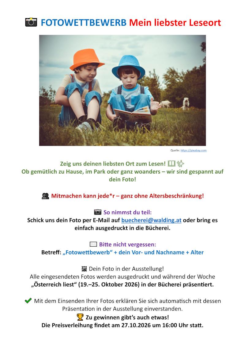 Plakat Fotowettbewerb Bib Walding