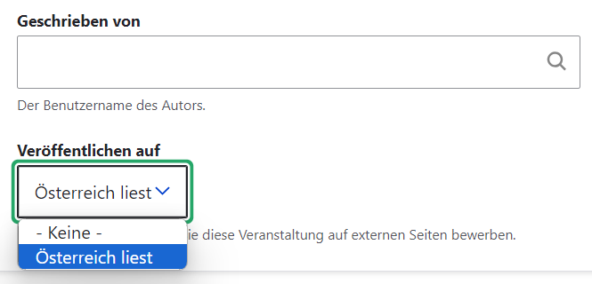 Veröffentlichen auf Österreich liest